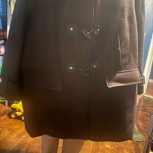 Michael Kors Dark Brown Pea Coat